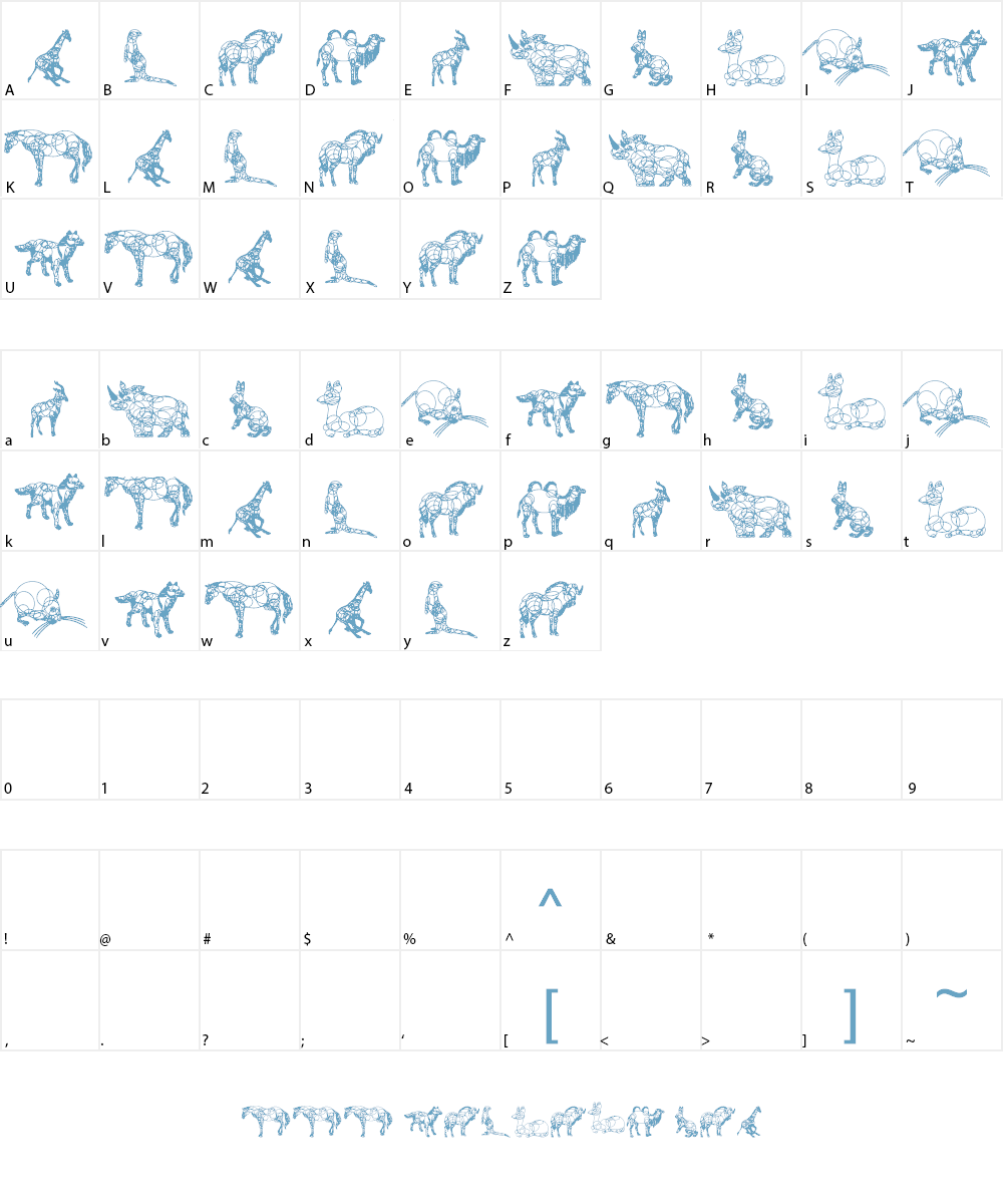 animaline Font Character